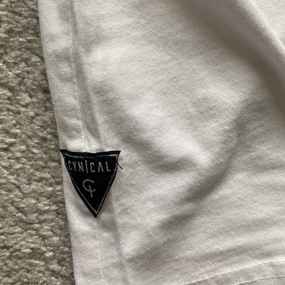 CYNICAL XCVIII White Logo T Shirt in Large - Picture 4 of 8